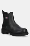 Boty s gumou Tommy Jeans TJW CHELSEA LEATHER BOOT