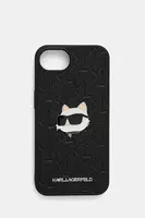 Puzdro na mobil Karl Lagerfeld iPhone 16e čierna farba, KLHCPSE4PGKLCHPK