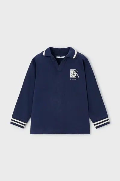 Detská bavlnená košeľa s dlhým rukávom Mayoral