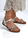 Resti Women's Sandals with Decorative Rhinestones Bella Shine