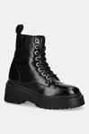 Tommy Jeans Kožené workery Tommy Jeans TJW CHUNKY SHINY LEATHER BOOT
