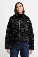 Bunda Fracomina černá barva, zimní, FP25WC3009O429N6