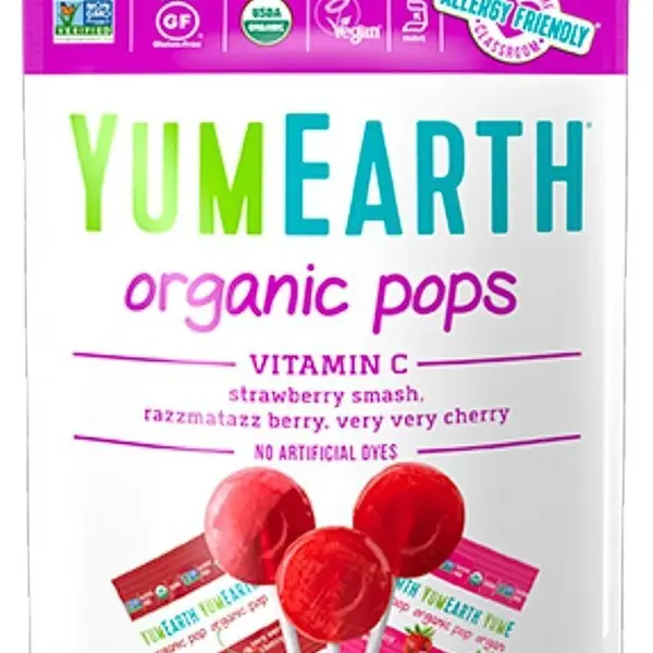 YUMEARTH BIO Ovocná lízátka s vitamínem C 14 ks