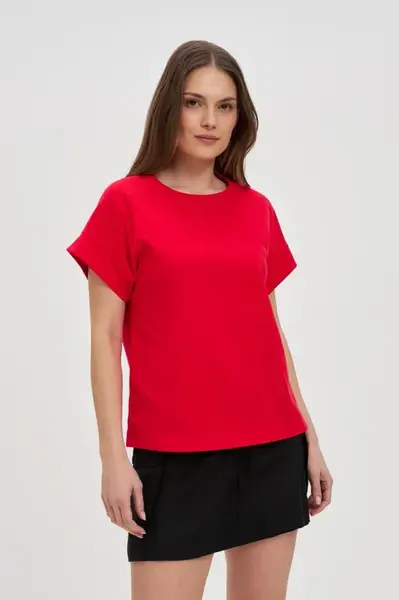 Marisse Red Cotton T-Shirt
