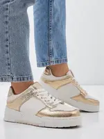 Resti Women's sporty sneakers on a thicker sole Golden Hour