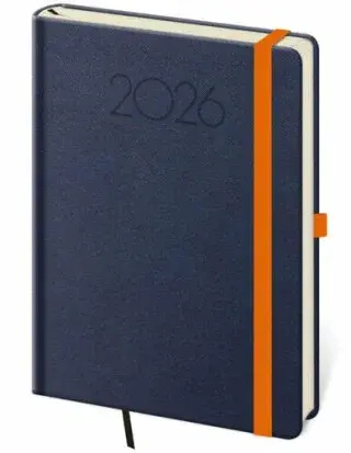 Diář 2026 týdenní A5 Praga - modrá