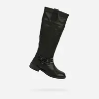 Black Women's Geox Catria Boots - Women's