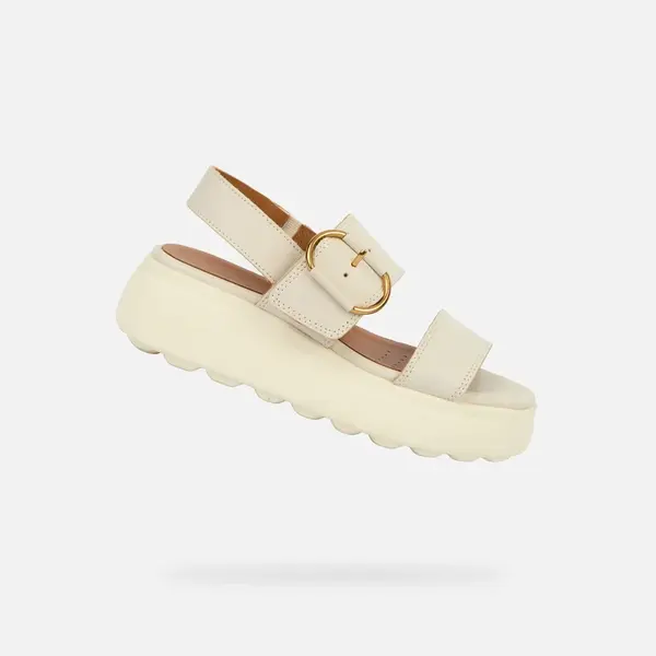 Geox Spherica Women's Cream Sandals - Women's