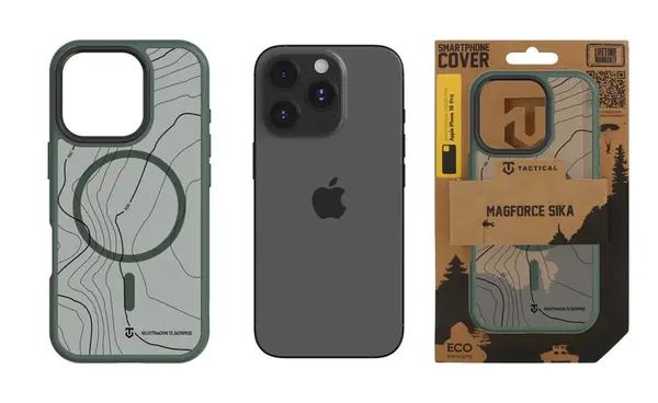 Zadní kryt Tactical MagForce Hyperstealth Sika pro Apple iPhone 16 Pro, forest green