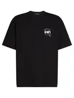 Karl Lagerfeld Tričko 'IKON'  čierna / biela