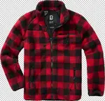 Brandit Flisová bunda  červená / čierna