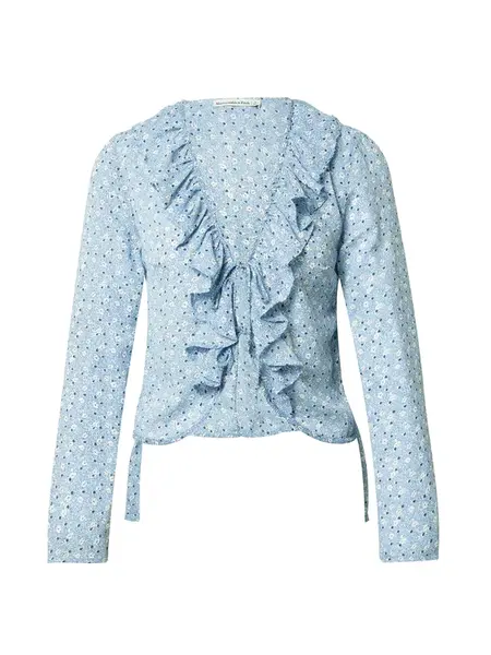 Abercrombie & Fitch Blúzka  modrá / biela