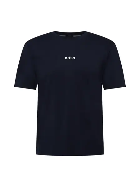 BOSS Tričko 'Chup'  námornícka modrá / svetlooranžová / biela