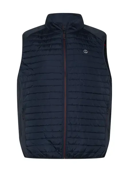 Jack & Jones Plus Vesta  námornícka modrá / svetlosivá