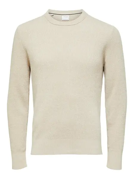 SELECTED Sveter 'Rodney'  béžová