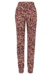 VIVANCE Pyžamové nohavice  béžová / oranžová / hrdzavo červená / čierna