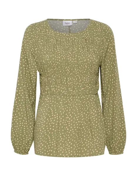 SAINT TROPEZ Blúzka 'Gisla'  béžová / jablková