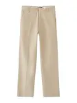 Pull&Bear Chino nohavice  tmavobéžová