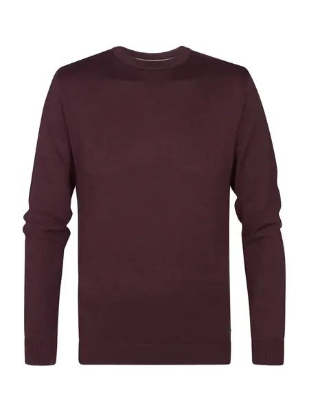 Petrol Industries Sveter  vínovo červená