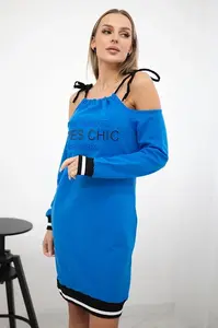 Šaty Tres Chic fialovo-modré