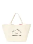 Karl Lagerfeld Shopper 'Rue St-Guillaume'  čierna / prírodná biela