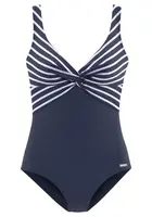 LASCANA Jednodielne plavky  námornícka modrá / biela