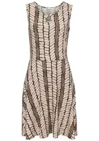 LASCANA Letné šaty  béžová / hnedá / čierna