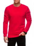 Edoti BASIC men's uniform round neck sweatshirt - red