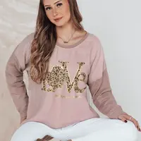 Bluzka damska one size LOVEGLOW różowa Dstreet