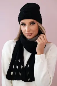 Dámský set se šálou Julita K382 černá