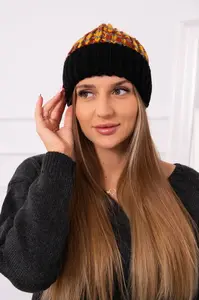 Dámská kšiltovka Iris K348 černá+hořčice