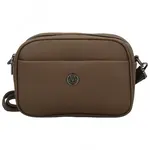 Trendy dámská koženková crossbody kabelka Karlita, coffee