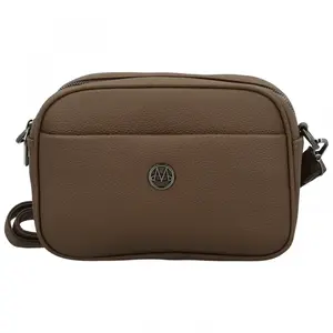 Trendy dámská koženková crossbody kabelka Karlita, coffee