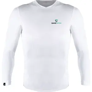 GAMEPATCH COMPRESSION SHIRT Kompresní unisex triko, bílá, velikost