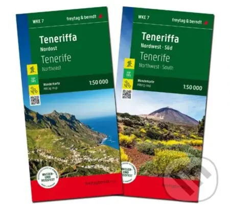 Tenerife severovýchod, severozápad a juh set 1: 50 000