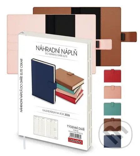 Týdenní diář 2026 Oskar A5 náhradní náplň