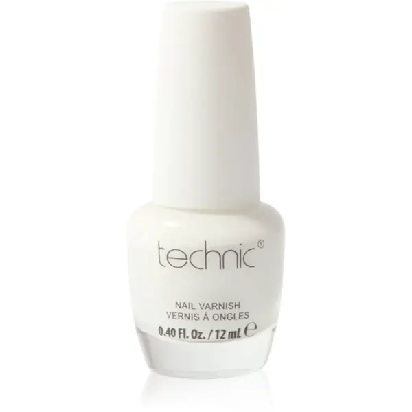 Technic Cosmetics Nail Varnish rýchloschnúci lak na nechty odtieň White 12 ml