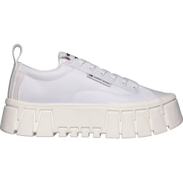 Tommy Hilfiger TJW FLATFORM SNEAKERNYLON Dámska obuv na voľný čas, biela, veľkosť