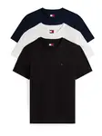 Tommy Jeans Tričko  námornícka modrá / čierna / biela