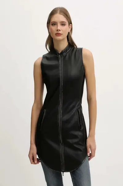 Šaty Diesel D-ENEAS černá barva, mini, A19606.0LHBE