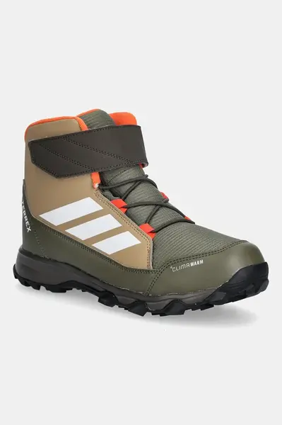 Dětské zimní boty adidas TERREX TERREX SNOW zelená barva, JR4189