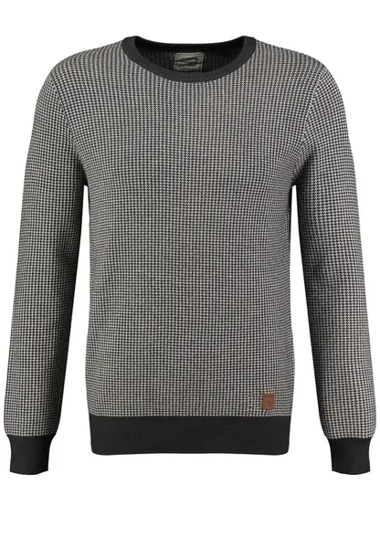 Key Largo Sveter 'Chelsea'  sivá / čierna