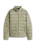 Tommy Jeans Zimná bunda  pastelovo zelená