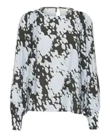 Kaffe Blúzka 'KA Louise'  modrá / tmavosivá