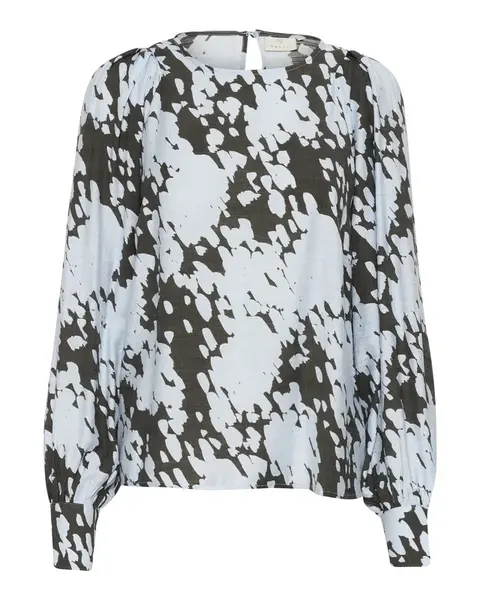 Kaffe Blúzka 'KA Louise'  modrá / tmavosivá