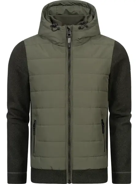 Ragwear Prechodná bunda 'Doryan'  tmavosivá / olivová