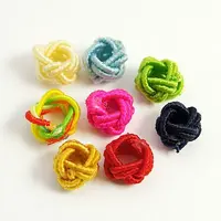 Handmade Nylon Cord Woven Elastic Beads