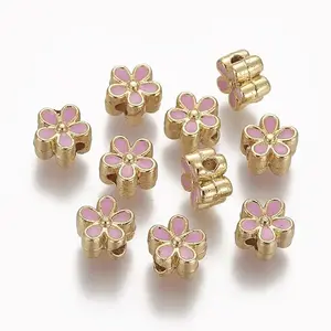 Brass Enamel Beads