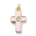 Cubic Zirconia Tiny Cross Charms