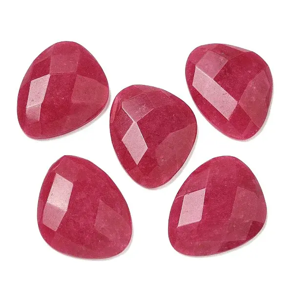 Natural Dyed White Jade Cabochons